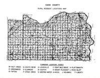 Cass County Resident Locations Map, Cass County 1963 Published by Standard Atlas Co